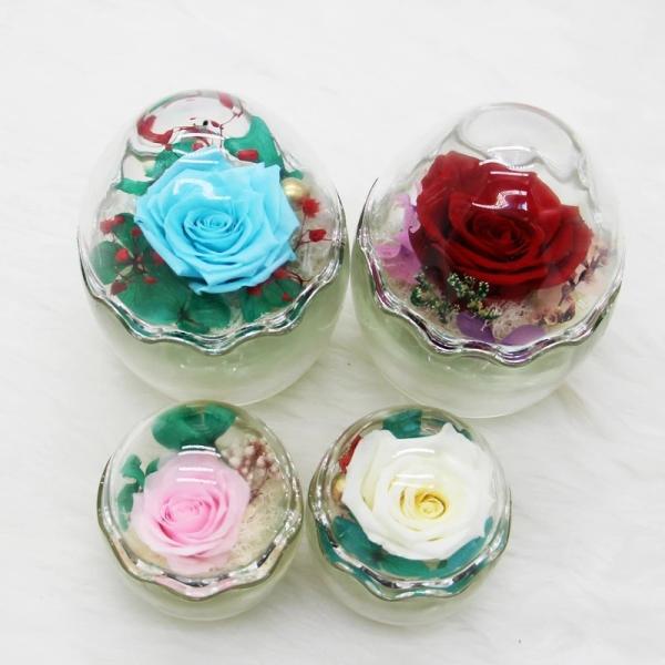 Christmas Preserved Real Roses In Lovely Egg Gift Eternity Roses gift rose