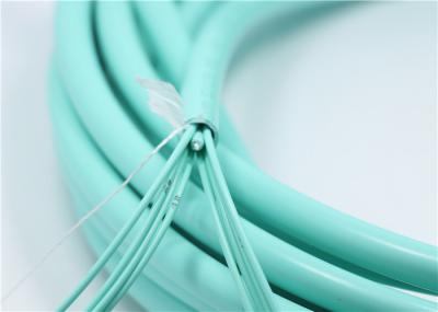 cabo da fuga da fibra multimodo de 2mm LSZH Aqua Fiber Optic Cable OM3 8F