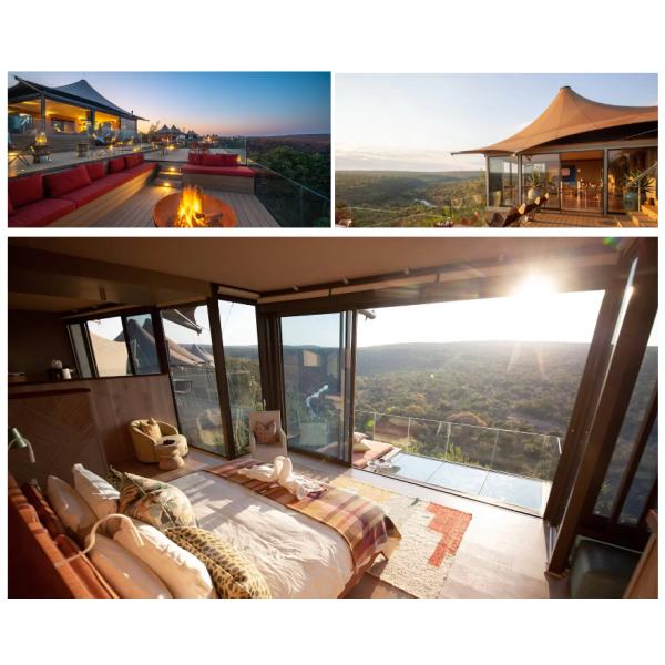 Outdoor Luxury Eco Resort Hotel Tent Membrane Structure House With Bathroom