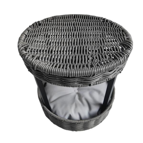 Artificial Hand Woven Rattan Cozy Pet Kitty House Waterproof Breathable Cat Bed Condo House