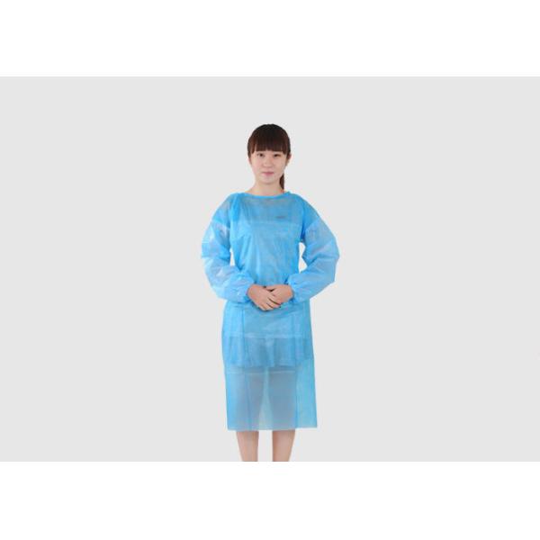 Dust Proof Disposable Isolation Gowns Convenient With With Collar / Four Buttons