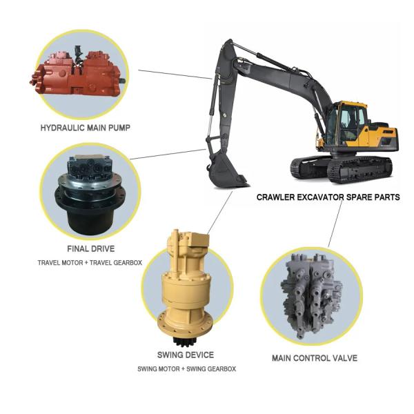 Серебряные экскаваторы запасные двигатели для Komatsu PC20-7