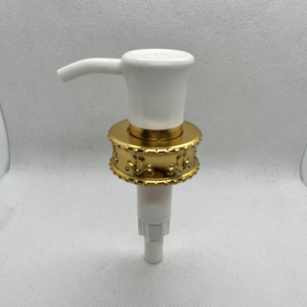 Роскошный золотой насос распределителя лосьона цвета на косметическая бутылка 33/410 геля или шампуня