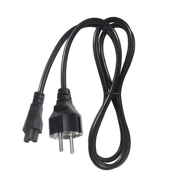 CEE 77 to C5 Power Cord 6ft 10A 120V Black PVC