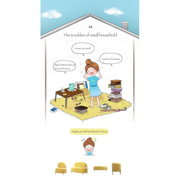 Elegent Velvet Fabric Modern Living Room Sofa Set Scandinavian Style