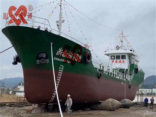 Navio marinho que lança o airbag de borracha 8 camadas do airbag de borracha de 1.5X12m