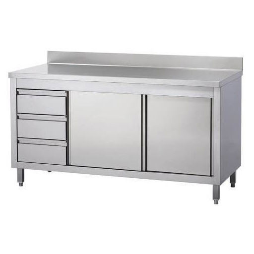 Indoor Stainless Steel Kitchen Cabinets ISO9001 OEM ODM