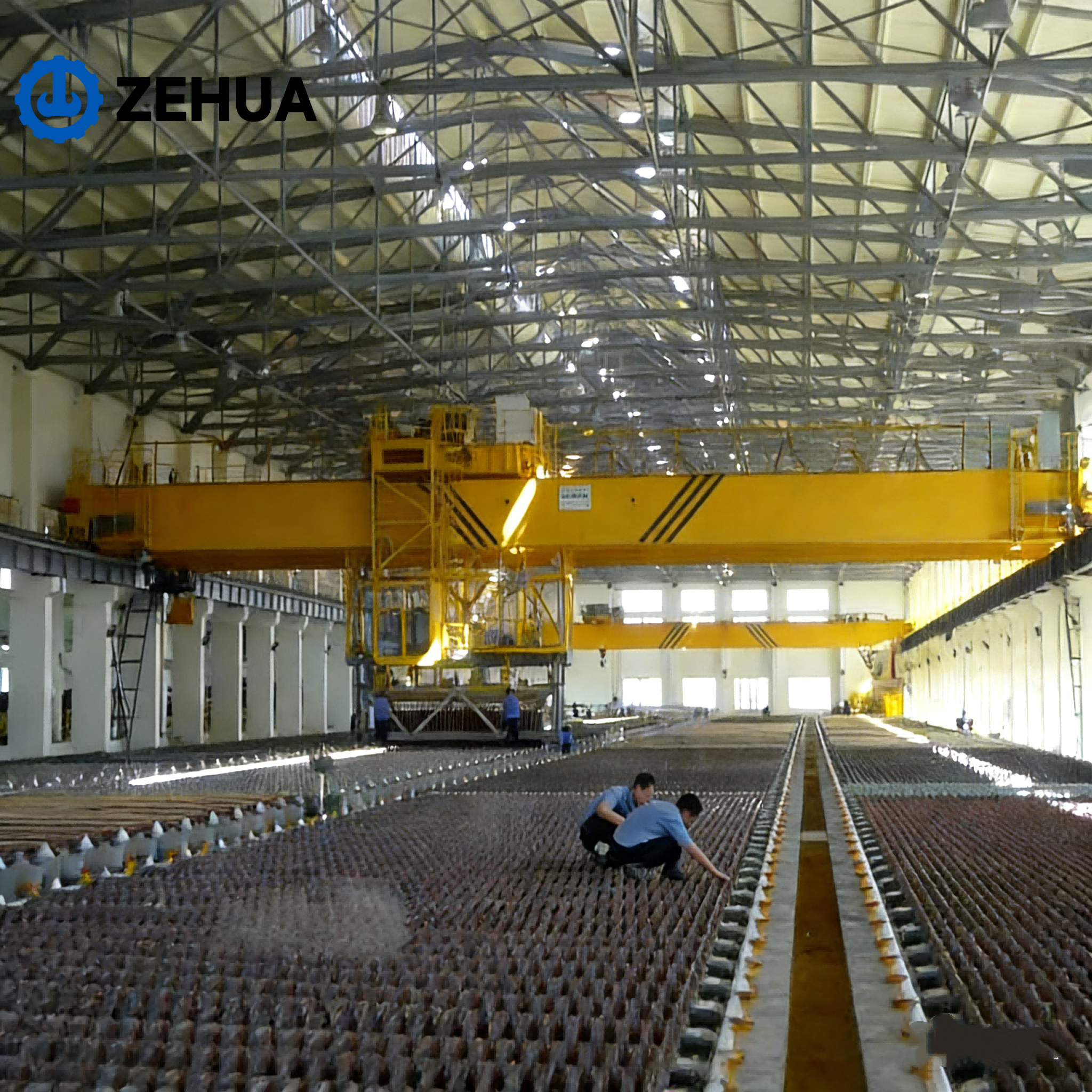Multi Function Electrolytic Copper Overhead Crane 5 Ton 10 Ton 20 Ton for Cathode Anode Handling Anti Corrosion Design