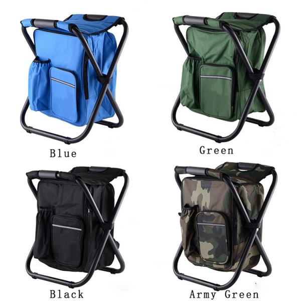 Backpack Type Foldable Camping Chair , Leisure Outdoor Camping Chairs