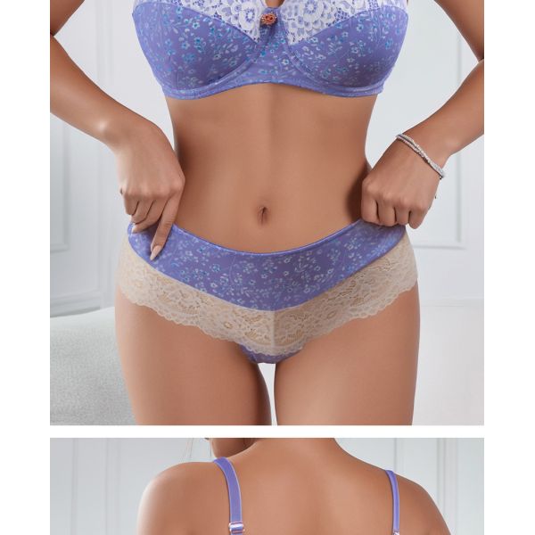 Women Lingerie Set Printed Flowers S-XL America Size High Quality New Come Lingerie Wholesale Set Matching Set for Women