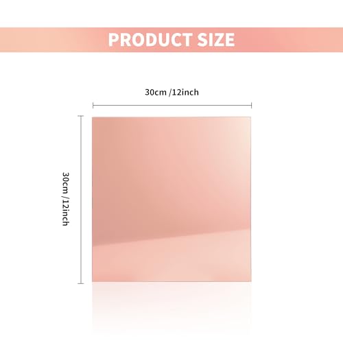 DIY Wedding Display Acrylic Mirror Wholesale Custom Glass Panels Rose Gold Acrylic Mirror Sheet