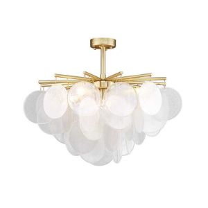 Источник света крытого света современный E14 E27 стекла меди утюга украшения привесного