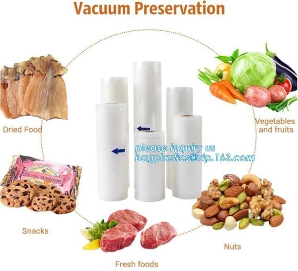 Large 11 x 50' Commercial Grade Vacuum Sealer Food Saver Storage Roll Bags, Vacuum Bag packaging snack/plastic food gra