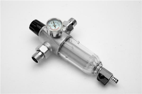 3/4 Inch Whole House Sediment Filter Pressure Regulator Portable For Sand Rust