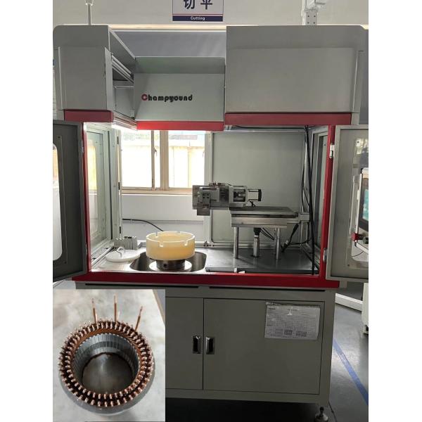 4 Layer Stator Automatic Motor Flat Wire Cutting Machine PLC Programmed