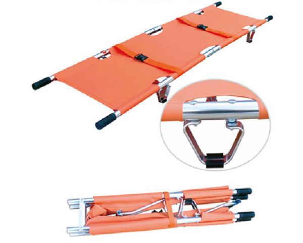 Aluminum alloy material orange ambulance special emergency stretcher car