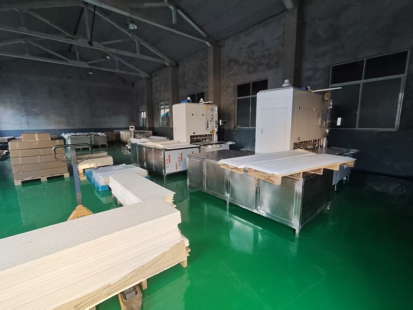 Two Station Flat Sheet Membrane Production Machine Automatic UF Film Sheet Cutting And Welding Machine PBM001