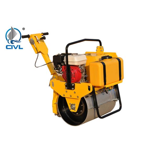 Walk Behind Single Cylinder Road Roller / Mini Road Roller / 5.5hp Gasoline Engine Roller Compactor