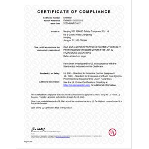 Nanjing Kelisaike Safety Equipment Co., Ltd. Сертификации