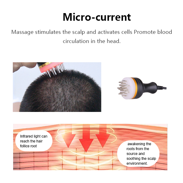 Máquina de terapia láser capilar de 650 nm para el crecimiento del cabello, dispositivo LLLT para la caída del cabello
