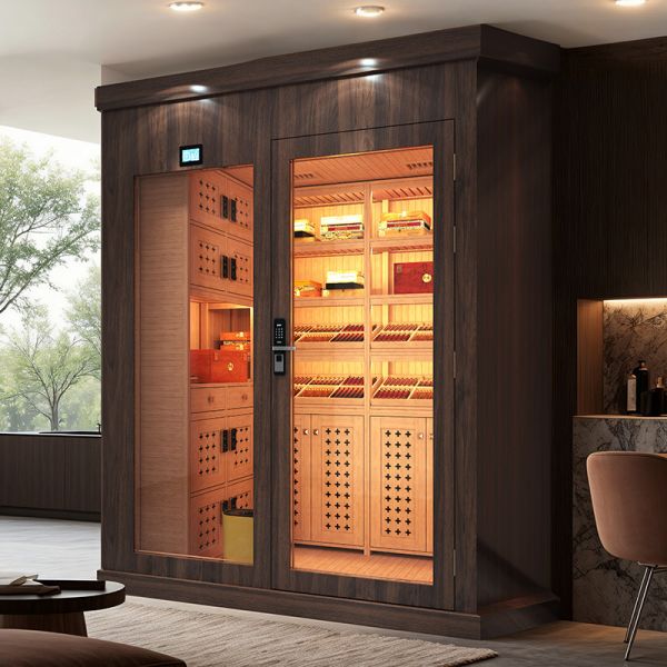Luxury Thermoelectric Cigar Cooler Humidor Cabinet With With Digital Hygrometer