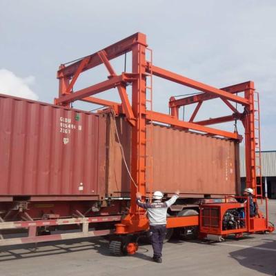 Equipamento de carregamento de contentores de 20 pés com capacidade de rotação dupla e construção de aço carbono