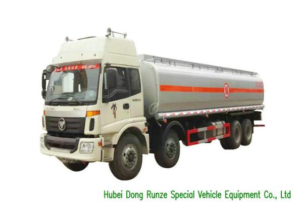 FOTON Auman 8x4 Oil Transport Tanker Truck For Gasoline / Petrol / Diesel