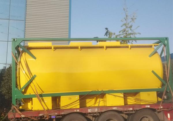 52 ISO amarelo do T1 do transporte de recipiente do tanque de CBM 40ft para o vinho