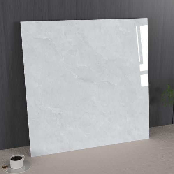 Light Gray Marble Eco-Friendly Tiles and Modern Indoor Floor Polished Glazed Porcelain Tile For Dining Room and Kitchen