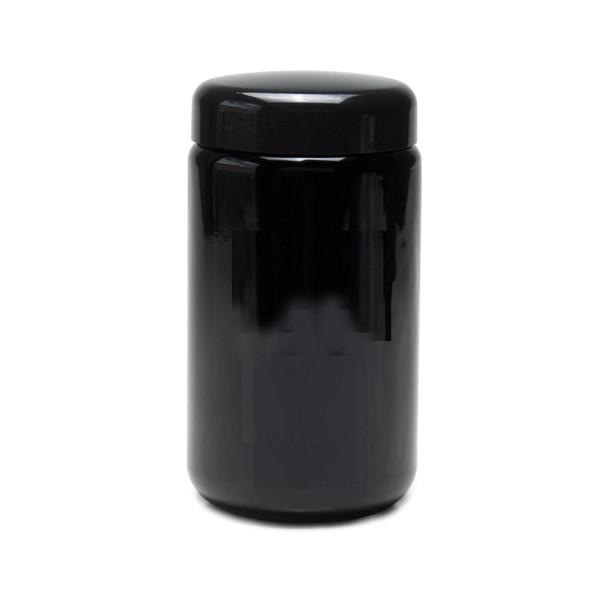Frasco de vidro à prova de cheiro à prova de crianças 4 onças flor preta uv
