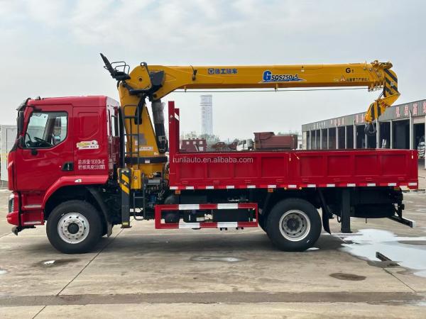 Factory DFAC DongFeng  Dump Truck Mounted With Crane
