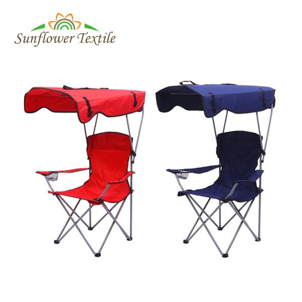 60x60x100cm Foldable Fishing Chair With Shade Oxford Cloth Custom Color