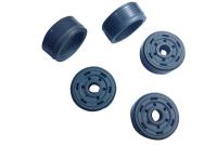 High temperature resist and no oil leak Shock Absorber Piston with 6 square grooves