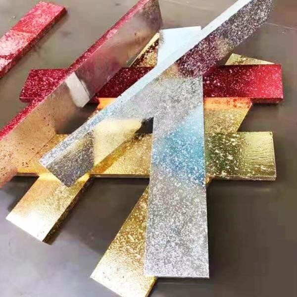 Thin Marble Wall Panels  Metal Tile Electroplating Brick Wall Tiles Ceramic Marble Tiles For Hotel Bar KTV 10mm