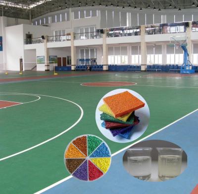 Durable Crumb Rubber Polyurethane Binder Customized Floor Tile Adhesive Yellow