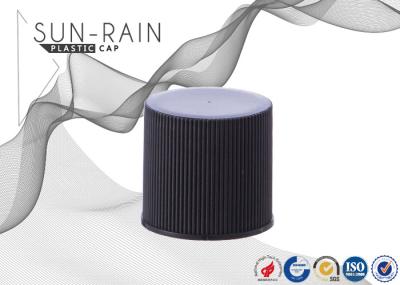 Ribbed aluminum plastic top bottle cap OEM design 24mm 28mm SR-209C