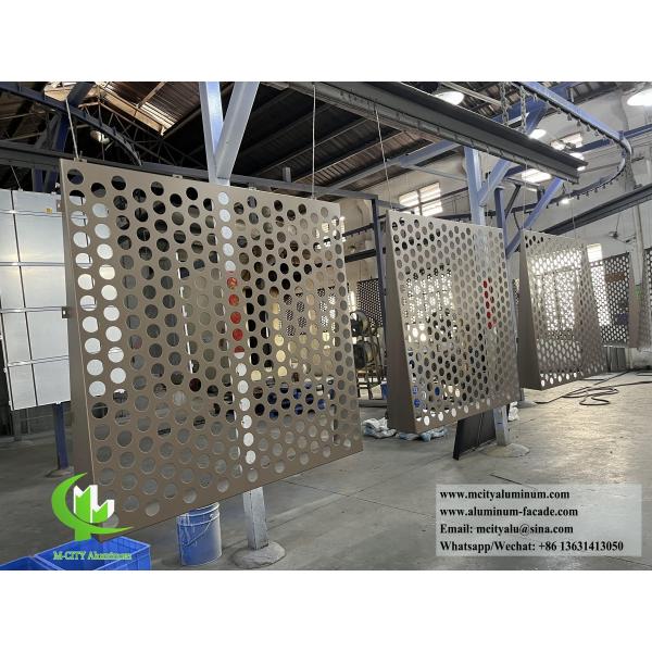 Panneau de revêtement en aluminium avec feuille métallique perforée de 3 mm d'épaisseur