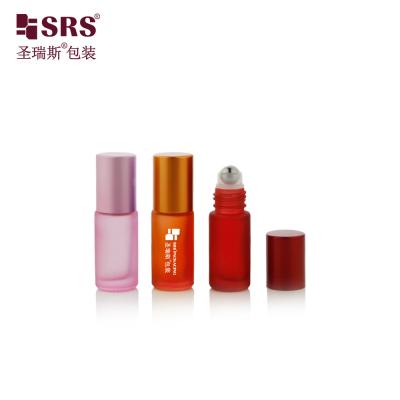 4ml 8ml 10ml Empty Cosmetic Packaging Essential Oil Roller Glass 5ml Roll On Bottle
