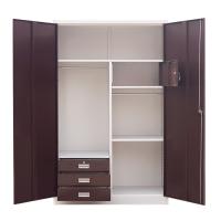 Facile installez les cabinets de garde-robe en métal pour la couleur 0.5-1.2mm de l'hôtel RAL
