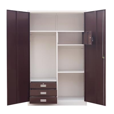 Easy Install Metal Wardrobe Closets For Hotel RAL Color 0.5-1.2mm