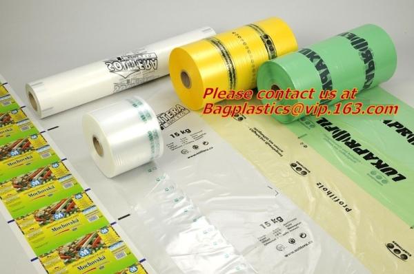 Custom printed poly films, poly sheeting, customize, layflat,low density polyethylene Poly Tubing on Rolls