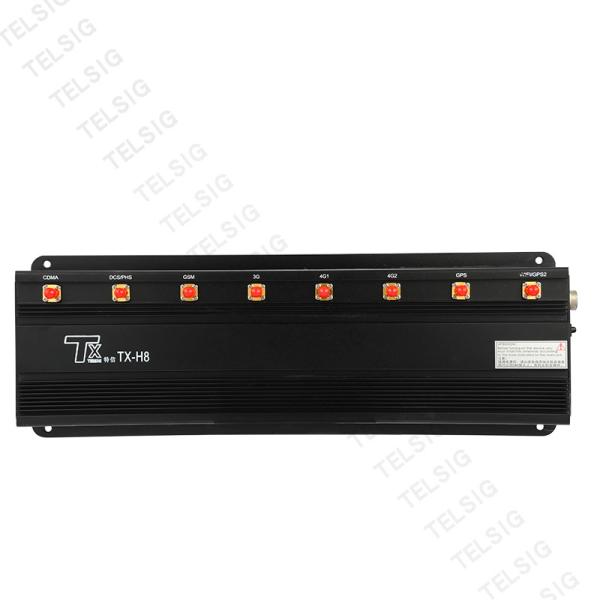 High Gain Omni Directional 8 Antenna Jammer Multifunction Desktop RF Signal Jammer