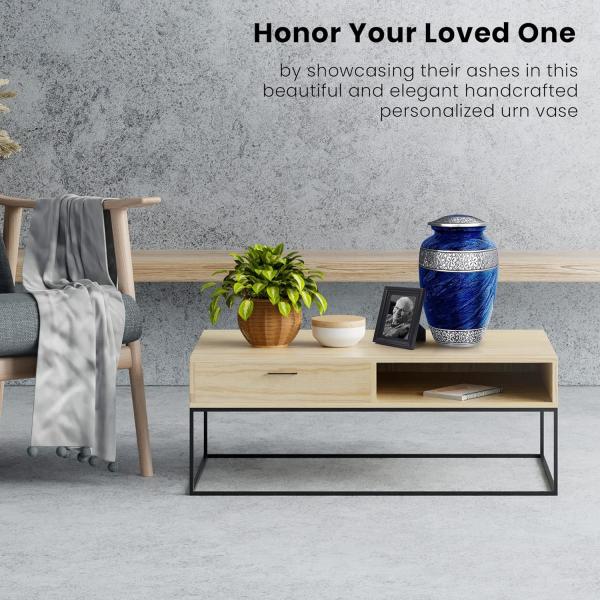 Urn for Human Ashes Adult Memorial Funeral Cremation Large Burial Urns (Adult Cremation Urn)