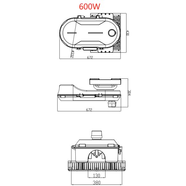 400 Вт 600 Вт 800 Вт IP66 5 лет гарантия светодиодный высокий мачта свет с столбом установки для верф железных дорог верф