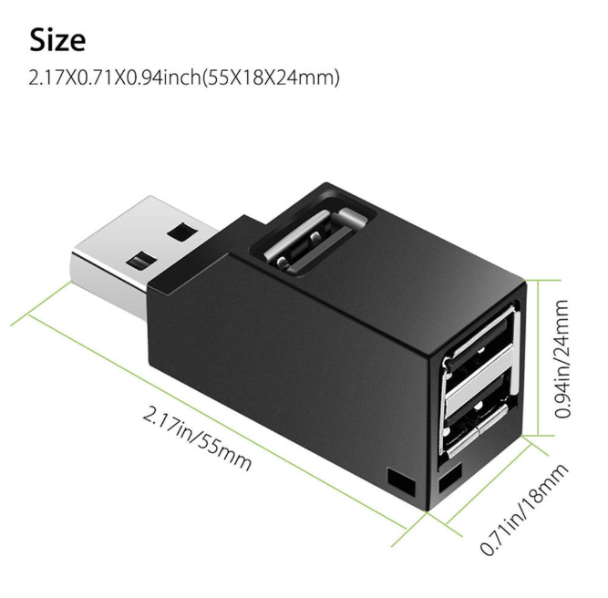 Custom Shape 3 In 1 480Mbps Ports Usb 2.0 High Speed Hub