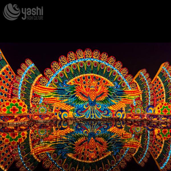 Traditional Chinese Festival Lantern 110/220V for New Year Theme Light Shows