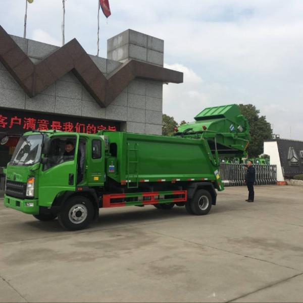 SINOTRUK HOWO 4X2 Compressed Compactor Compression Garbage Refuse Truck, Waste Transfer Truck, 12CBM