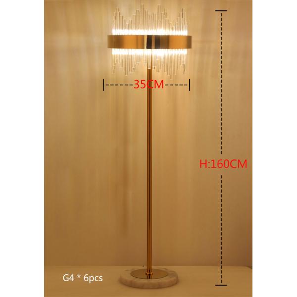 Luxury Modern Crystal Gold Stand Floor Lamp LED For Bedroom Living Room Crystal Floor lamp(WH-MFL-79)