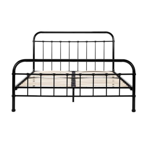 ODM Modern Convertible Wooden Metal Furniture Black Iron Bed Frame King