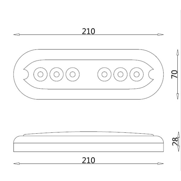 Учтивость света шлюпки СИД ИП68 продолговатой нержавеющей стали водоустойчивая/РВ освещает